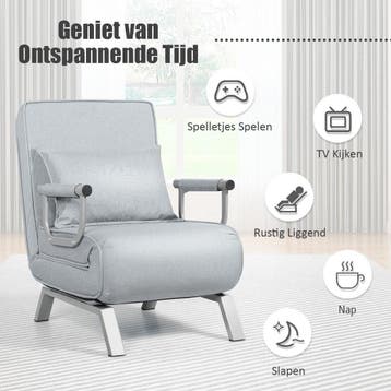 2dekans | Coast Cabrio Sleep Sofa Vouwbare fauteuil, Ophalen of Verzenden, Zo goed als nieuw