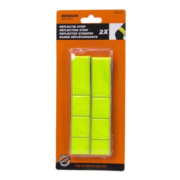 Benson Reflectie strip - Veiligheid - Geel - Set van 2 -..., Ophalen of Verzenden, Nieuw