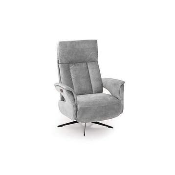 Relaxfauteuil Haarlo - relaxfauteuils - Zilver, Nieuw, Stof