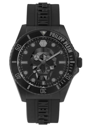 Philipp Plein PWOAA0422 The Skull Diver horloge 44 mm, Overige merken, Staal, Verzenden, Polshorloge