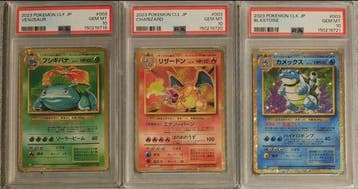Pokémon - 3 Graded card - Venusaur, Charizard, Blastoise, Nieuw