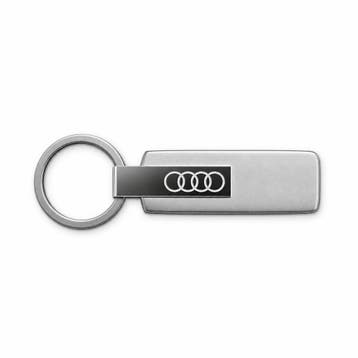 Audi sleutelhanger RVS zilver, Ophalen of Verzenden, Nieuw