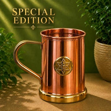 Puur koperen luxe mok/beker – speciaal Copper Specialist, Ophalen of Verzenden, Nieuw