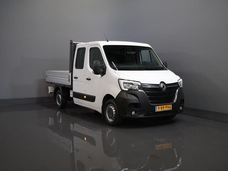 Renault Master 2.3 dCi 150 pk DC Dubbel Cabine Open laadbak/, Auto's, Bestelauto's, Onderhoudsboekje, Lease, Handgeschakeld, Wit
