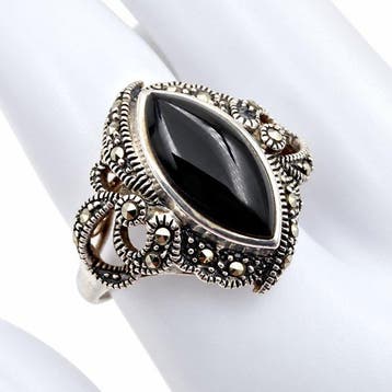 Zilver - Ring - Art Deco-herleving