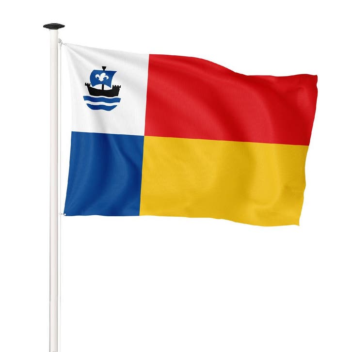 Vlag Almere 100x150cm (voor gevelstok), Diversen, Vlaggen en Wimpels, Nieuw