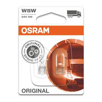 Osram Gloeilamp 24V Original Line W5W W2.1x9.5d 2 Stuks, Ophalen of Verzenden, Nieuw
