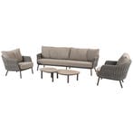 Monroe Cannes stoel bank loungeset 5 delig organic terre, Ophalen of Verzenden, Nieuw