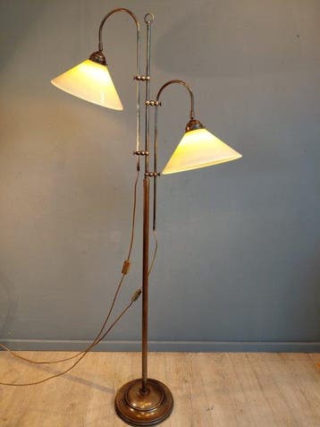 Staande lamp - Opaline glas - Berliner - 2 Lights