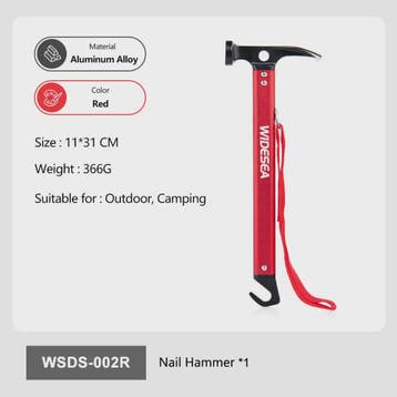 Widesea Aluminium Hamer - Sterk, Lichtgewicht & Multifunctio, Verzenden, Nieuw