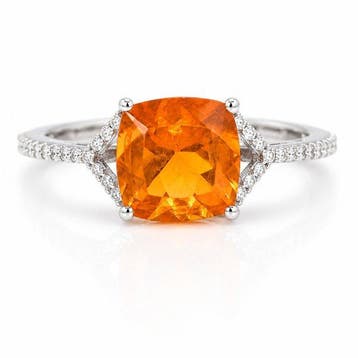 Zonder minimumprijs - Ring Platina - 1.57ct. tw. Vuuropaal -, Nieuw