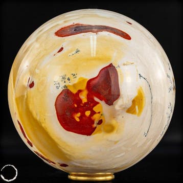 Zeldzame natuurlijke topkwaliteit mookaïet Sphere- 3864.99 g