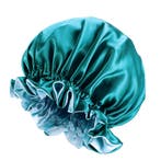 Groene Satijnen Slaapmuts met randje / Reversible Satin Hair, Ophalen of Verzenden, Nieuw