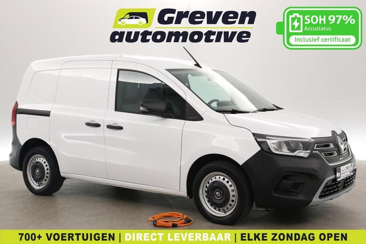 Renault Kangoo E-Tech 44 kWh, Auto's, Bestelauto's, Onderhoudsboekje, Lease, Automaat, Wit, Gebruikt, Renault, Financial lease