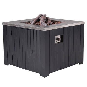 Cozy Living sfeerhaard Faro 80x80 cm zwart, Ophalen of Verzenden, Nieuw, Aluminium
