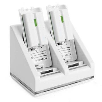Oplaadstation met 2 Accus voor Wii Controllers (Third Pa..., Spelcomputers en Games, Ophalen of Verzenden, Zo goed als nieuw
