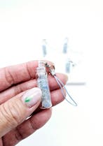 Aquamarijn Tashanger/Telefoonhanger Geluksflesje, Ophalen of Verzenden