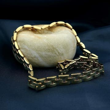 Cartier gouden bismarck schakelcollier (Ketting), Ophalen of Verzenden, Gebruikt, Goud, Goud