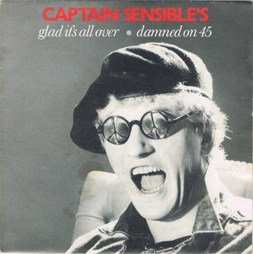 Captain Sensible - Glad Its All Over / Damned On 45, Ophalen of Verzenden, Gebruikt