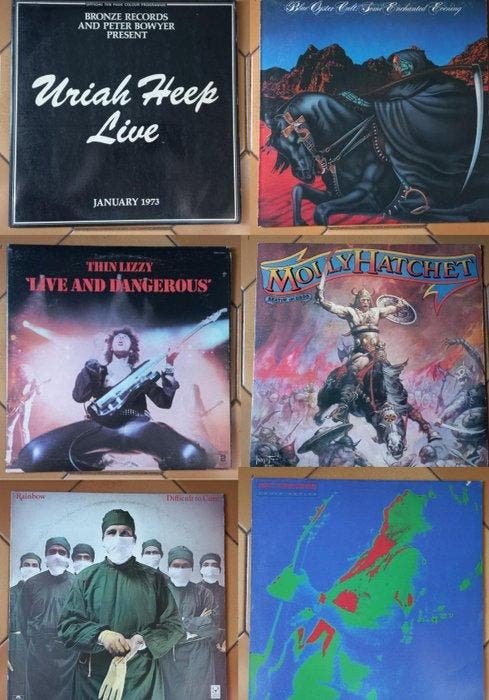 Uriah Heep, Thin Lizzy, Blue Oyster Cult - 6 Albums -, Cd's en Dvd's, Vinyl Singles