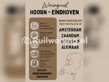 U naar Hoorn (dichtbij Amsterdam). Ik Eindhoven, Amsterdam