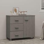 vidaXL Dressoir HAMAR 90x40x80 cm massief grenenhout, Huis en Inrichting, Kasten | Dressoirs, Verzenden, Nieuw, 50 tot 100 cm
