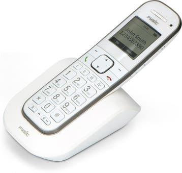 Huistelefoon senioren - Senioren telefoon - Vaste lijn - Wit, Verzenden, Zo goed als nieuw