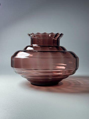 Verreries Doyen - Vaas - FLORALIE - Glas, Amethistglas - Art