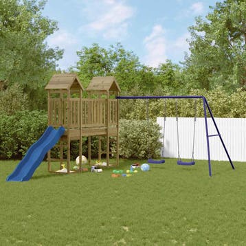 vidaXL Speelhuis geïmpregneerd grenenhout, Kinderen en Baby's, Verzenden, Nieuw