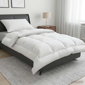 vidaXL Dekbed en Kussen Set 2 st 140x200 cm Winter 450 GSM, Huis en Inrichting, Verzenden, Nieuw, Wit