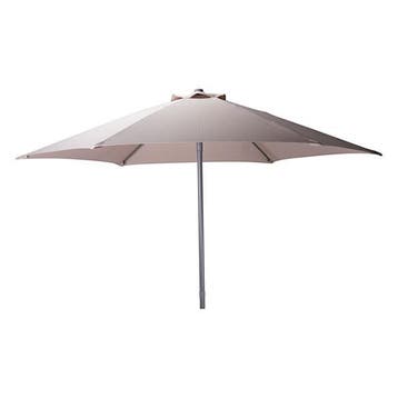 Parasol | Gardalux | Ø 230 x 220 cm (Taupe), Verzenden, Nieuw