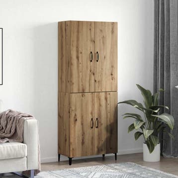 vidaXL buffetkast 2 st Artisan Eiken 69,5 x 34 x 180 cm, Minder dan 50 cm, Verzenden, Nieuw, Minder dan 100 cm