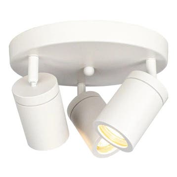 Badkamer plafondspot | Rond | Wit | IP44 | GU10 fitting, Ophalen of Verzenden, Nieuw, Metaal, Plafondspot of Wandspot
