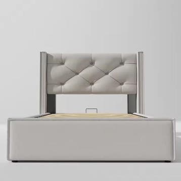Gestoffeerd Bed met Hydraulische Opbergruimte, Huis en Inrichting, Slaapkamer | Bedden, Verzenden, Nieuw