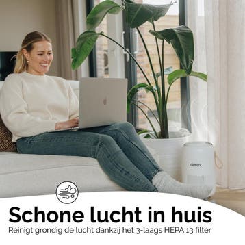 Øvaal Luchtreiniger Air Purifier - met vervangbaar HEPA13, Ophalen of Verzenden, Zo goed als nieuw