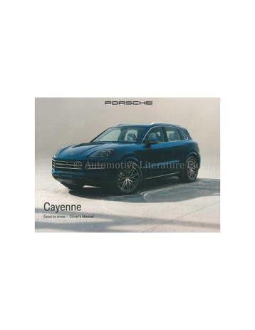 2026 PORSCHE CAYENNE INSTRUCTIEBOEKJE ENGELS, Auto diversen, Handleidingen en Instructieboekjes