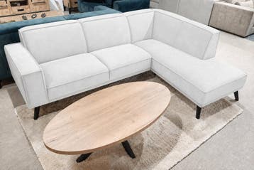 Hoekbank Den Haag - loungebanken - Wit, Nieuw, 150 cm of meer, Stof, 250 tot 300 cm