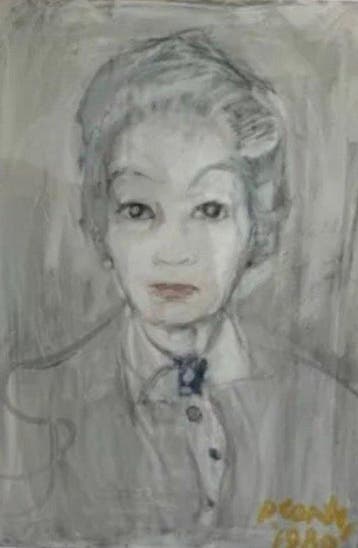 Primo Conti (1900-1988) - Portrait Ginetta Gariboldi Rondi