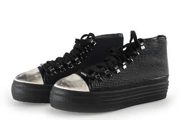 La Strada Hoge sneakers in maat 38 Zwart, Verzenden, Zwart, Gedragen, Sneakers of Gympen