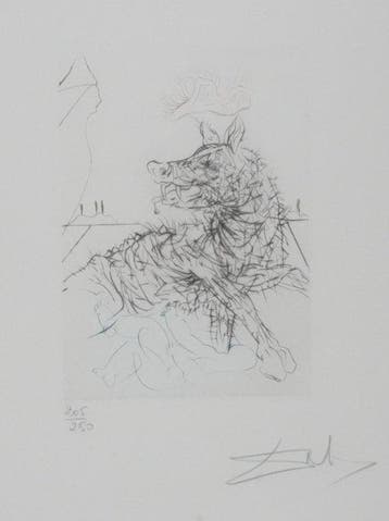 Salvador Dali (1904-1989) - Shakespeare : Richard III