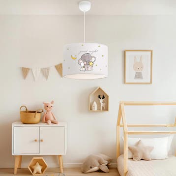 Kinder hanglamp Rugby wit met olifantenmotief lux.pro, Verzenden, Nieuw