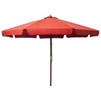 vidaXL Parasol met houten paal 330 cm terracottakleurig, Verzenden, Nieuw, 3 tot 4 meter
