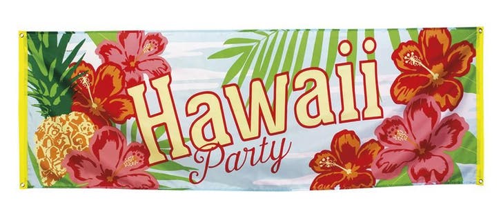 Hawaii party banner, Hobby en Vrije tijd, Feestartikelen, Nieuw, Ophalen of Verzenden