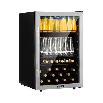 Koelkast Mini Koelkast Drankenkoelkast Glazen Deur RVS, 85 tot 120 cm, Zonder vriesvak, Refurbished, Ophalen of Verzenden