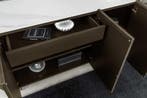 Design Dressoir REFLECTION 150cm wit keramiek marmer brons, Ophalen of Verzenden, Nieuw