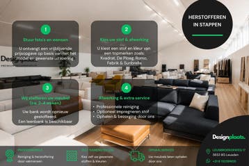 BB Italia Bank Herstofferen, Huis en Inrichting, Banken | Bankstellen, Ophalen, Nieuw, Stof, Design on Stock Minotti B&B Italia Gelderland Leolux