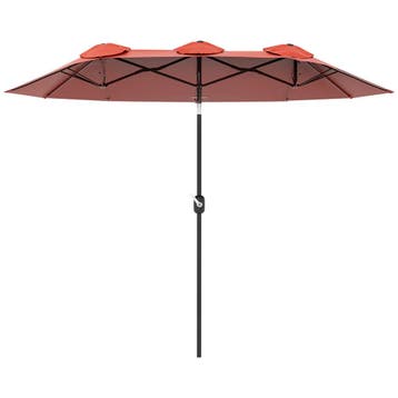 Parasol, Tuinparasol, Kantelbaar, Met Handslinger, Winddak,, Verzenden