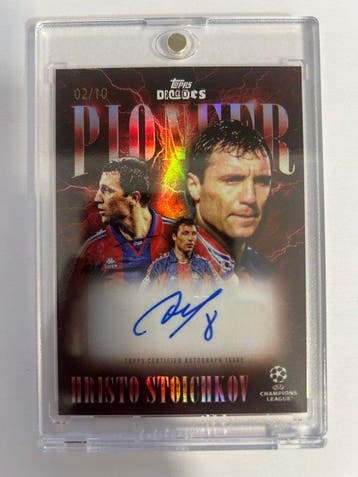 Topps Topps Decades Hristo Stoichkov 02/10 Gesigneerde, Nieuw