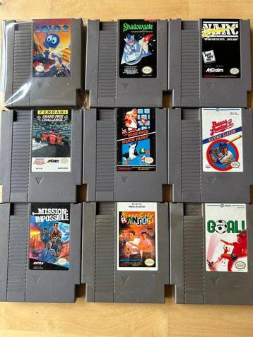 Nintendo - Nes - 9 NES Games - all in good state, TESTED by, Nieuw