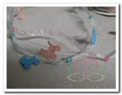 Lint Organza met kinderwagen met parels 16 Rose rol, Ophalen of Verzenden, Nieuw